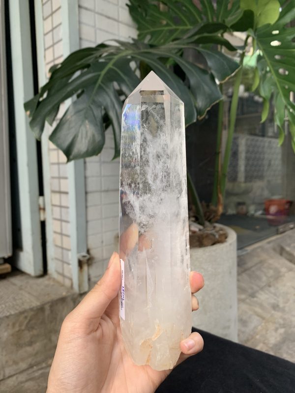 Trụ Thạch Anh Trắng trong – Clear Quartz Point, KL: 630GRAM (TTT251)