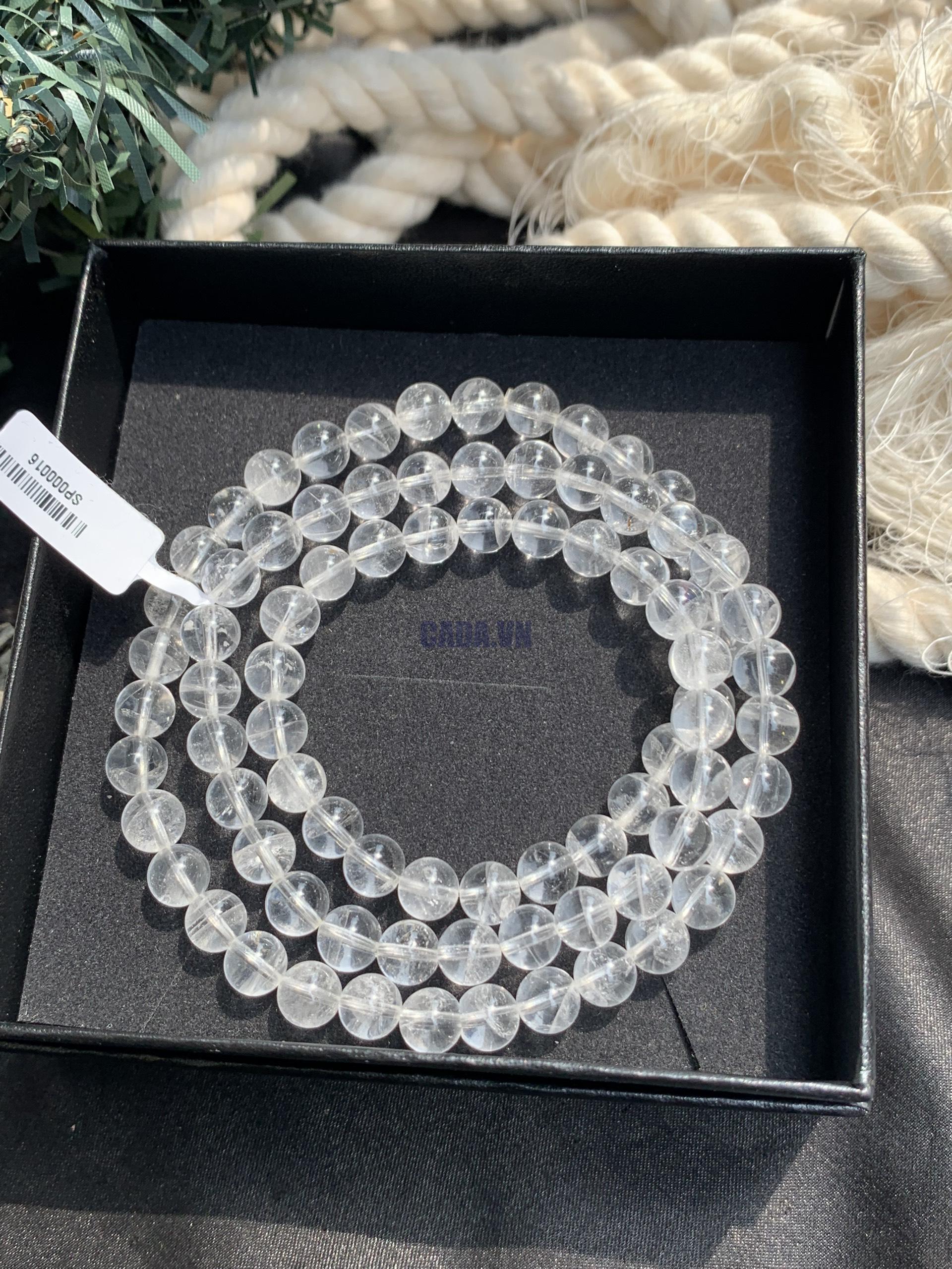 Vòng Thạch anh trắng 3 quấn | CADA DECOR