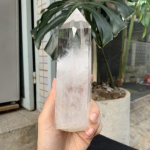 Trụ Thạch Anh Trắng trong – Clear Quartz Point, KL: 532GRAM (TTT250)