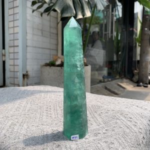 TRỤ ĐÁ FLUORITE MÀU XANH KT: 18*3,5CM, KL: 410GRAM (TF51)
