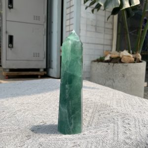 TRỤ ĐÁ FLUORITE MÀU XANH KT: 15,5*4CM, KL: 410GRAM (TF52)