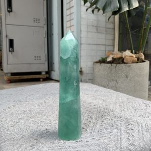 TRỤ ĐÁ FLUORITE MÀU XANH KT: 17*3,5CM, KL: 372GRAM (TF53)