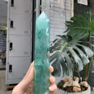 TRỤ ĐÁ FLUORITE MÀU XANH KT: 17*3,5CM, KL: 372GRAM (TF53)