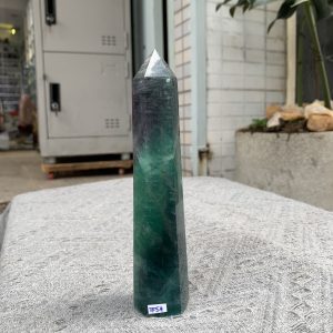 TRỤ ĐÁ FLUORITE MÀU XANH KT: 16,5*3CM, KL: 342GRAM (TF54)