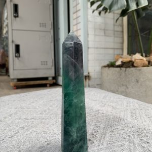 TRỤ ĐÁ FLUORITE MÀU XANH KT: 16,5*3CM, KL: 342GRAM (TF54)