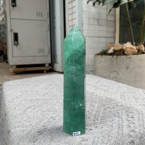 TRỤ ĐÁ FLUORITE MÀU XANH KT: 16*3,5CM, KL: 394GRAM (TF55)