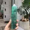 TRỤ ĐÁ FLUORITE MÀU XANH KT: 16*3,5CM, KL: 394GRAM (TF55)
