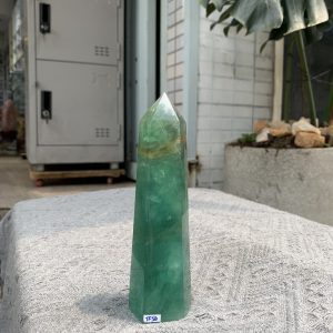 TRỤ ĐÁ FLUORITE MÀU XANH KT: 15*4CM, KL: 454GRAM (TF56)