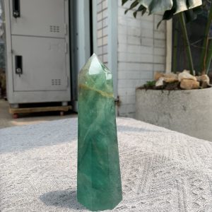 TRỤ ĐÁ FLUORITE MÀU XANH KT: 15*4CM, KL: 454GRAM (TF56)