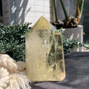TRỤ THẠCH ANH VÀNG – KT: 11*6CM, KL: 550GRAM (TK42)