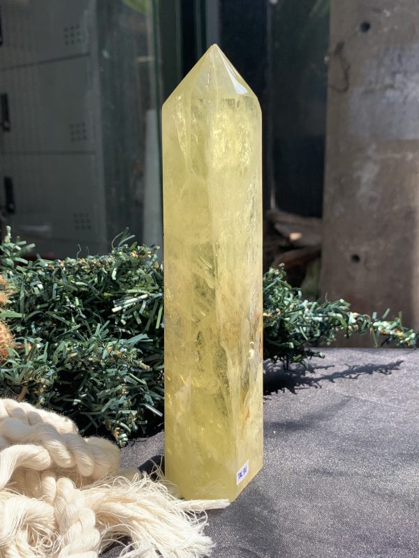 TRỤ THẠCH ANH VÀNG – KT: 17,5*4CM, KL: 484GRAM (TK71)
