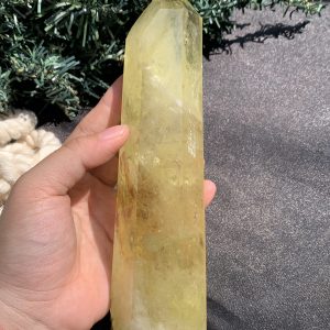 TRỤ THẠCH ANH VÀNG – KT: 17,5*4CM, KL: 484GRAM (TK71)