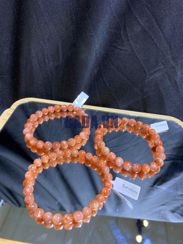 Vòng Sunstone - đá Mặt Trời size 7-8mm | CADA DECOR