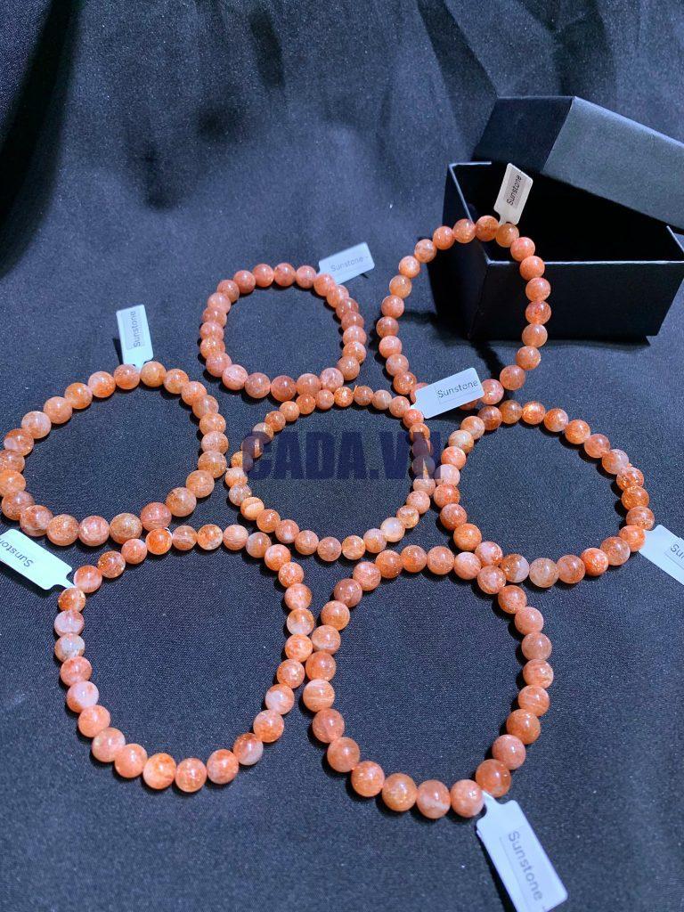 Vòng Sunstone - đá Mặt Trời size 7-8mm | CADA DECOR
