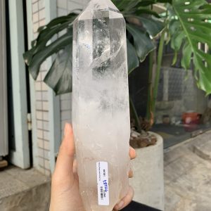 Trụ Thạch Anh Trắng trong – Clear Quartz Point, KL: 888GRAM (TTT257)