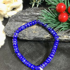 Vòng tay đá Lapis 6mm hạt bầu - vòng đơn | CADA DECOR