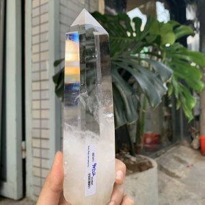 Trụ Thạch Anh Trắng trong – Clear Quartz Point, KL: 602GRAM (TTT246)