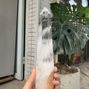 Trụ Thạch Anh Trắng trong – Clear Quartz Point, KL: 388GRAM (TTT253)