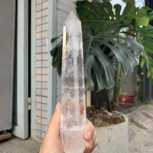 Trụ Thạch Anh Trắng trong – Clear Quartz Point, KL: 374GRAM (TTT239)