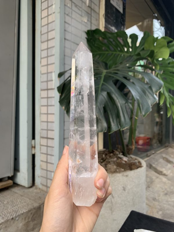 Trụ Thạch Anh Trắng trong – Clear Quartz Point, KL: 374GRAM (TTT239)