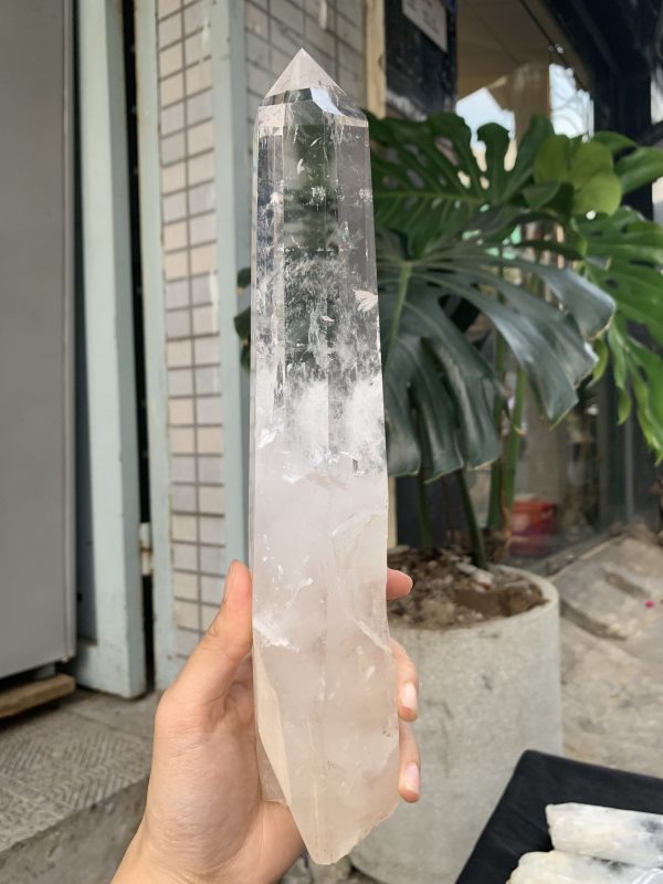 Trụ Thạch Anh Trắng trong – Clear Quartz Point, KL: 1,148KG (TTT235)