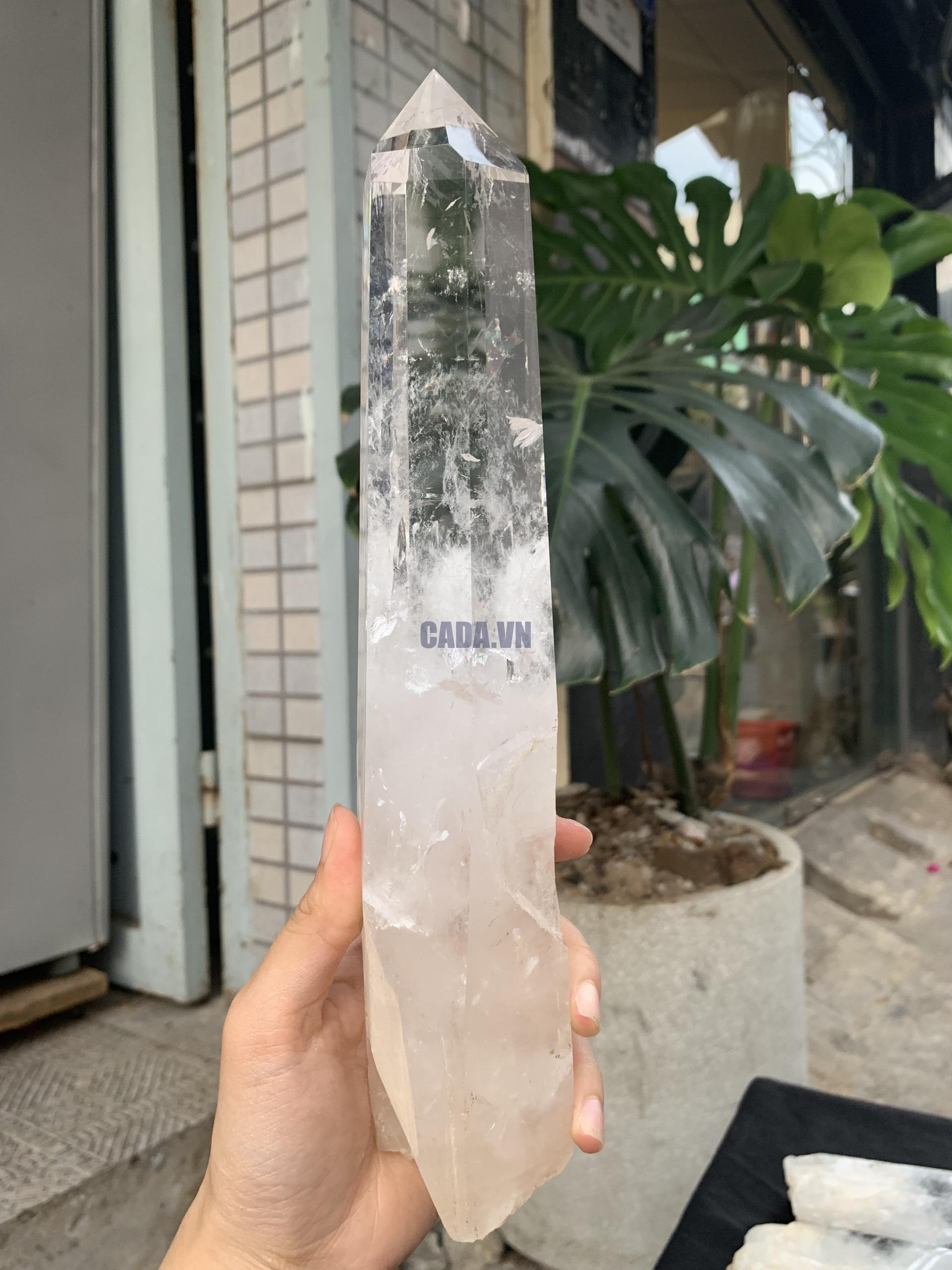 Trụ Thạch Anh Trắng trong – Clear Quartz Point, KL: 1,148KG (TTT235)