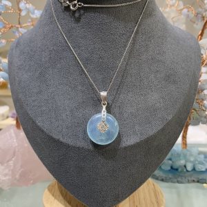 Mặt dây chuyền Đồng điếu Aquamarine | CADA DECOR