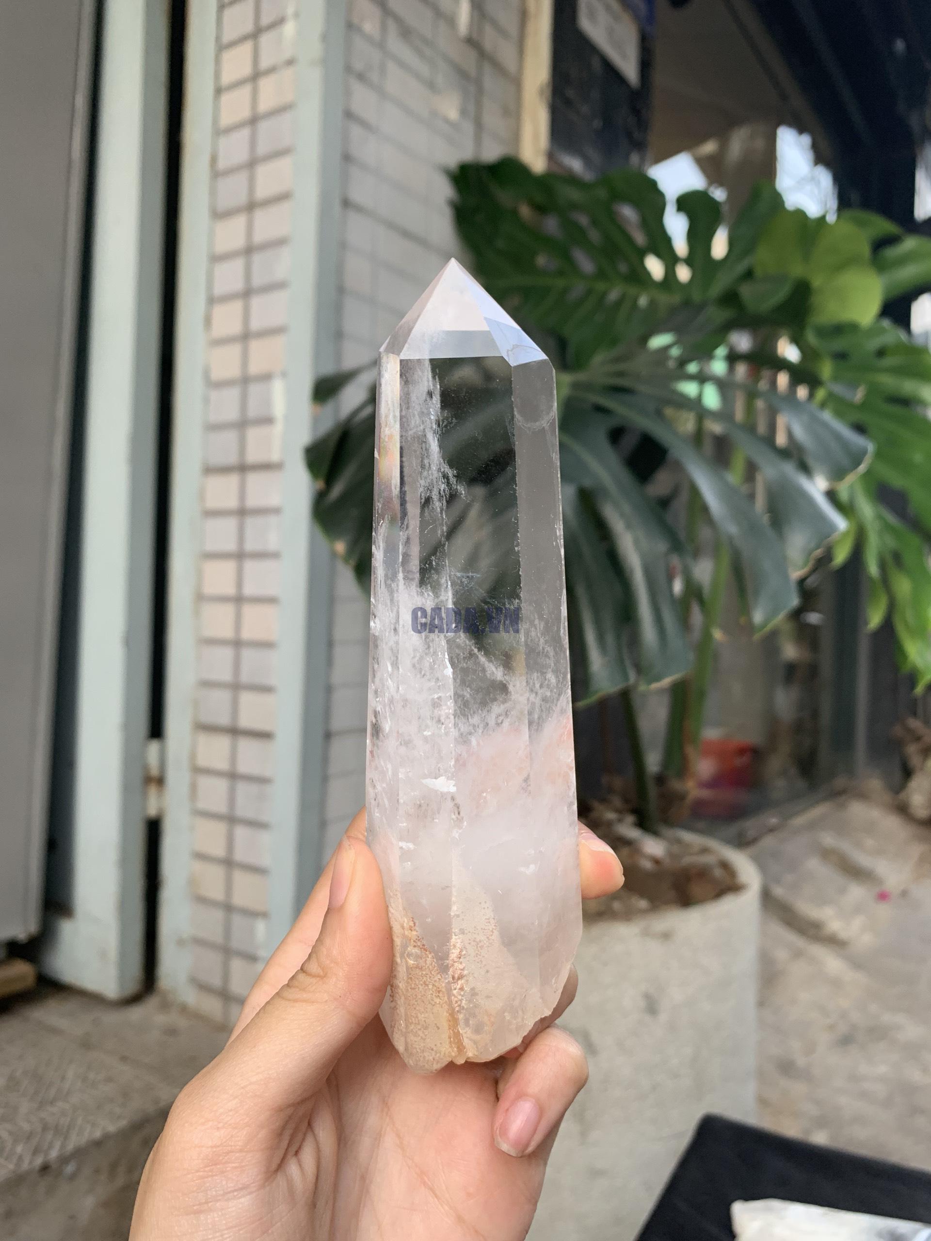 Trụ Thạch Anh Trắng trong – Clear Quartz Point, KL: 294GRAM (TTT245)