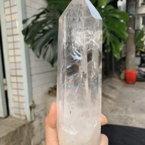 Trụ Thạch Anh Trắng trong – Clear Quartz Point, KL: 860GRAM (TTT234)