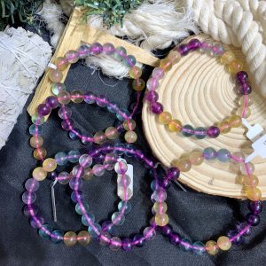 Vòng tay Rainbow Fluorite 8mm | CADA DECOR