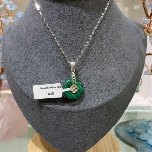 Mặt dây chuyền Đồng điếu Malachite | CADA DECOR