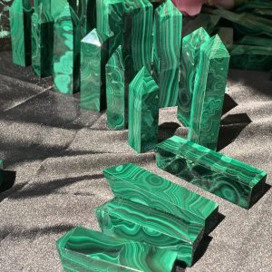 Trụ đá Lông công (Malachite) 6-7cm | CADA DECOR