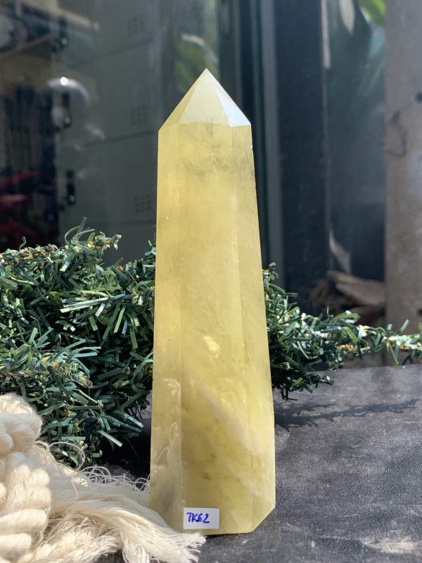 TRỤ THẠCH ANH VÀNG – KT: 14,5*3,5CM, KL: 292GRAM (TK62)