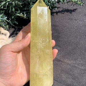 TRỤ THẠCH ANH VÀNG – KT: 15,5*3,5CM, KL: 338GRAM (TK61)