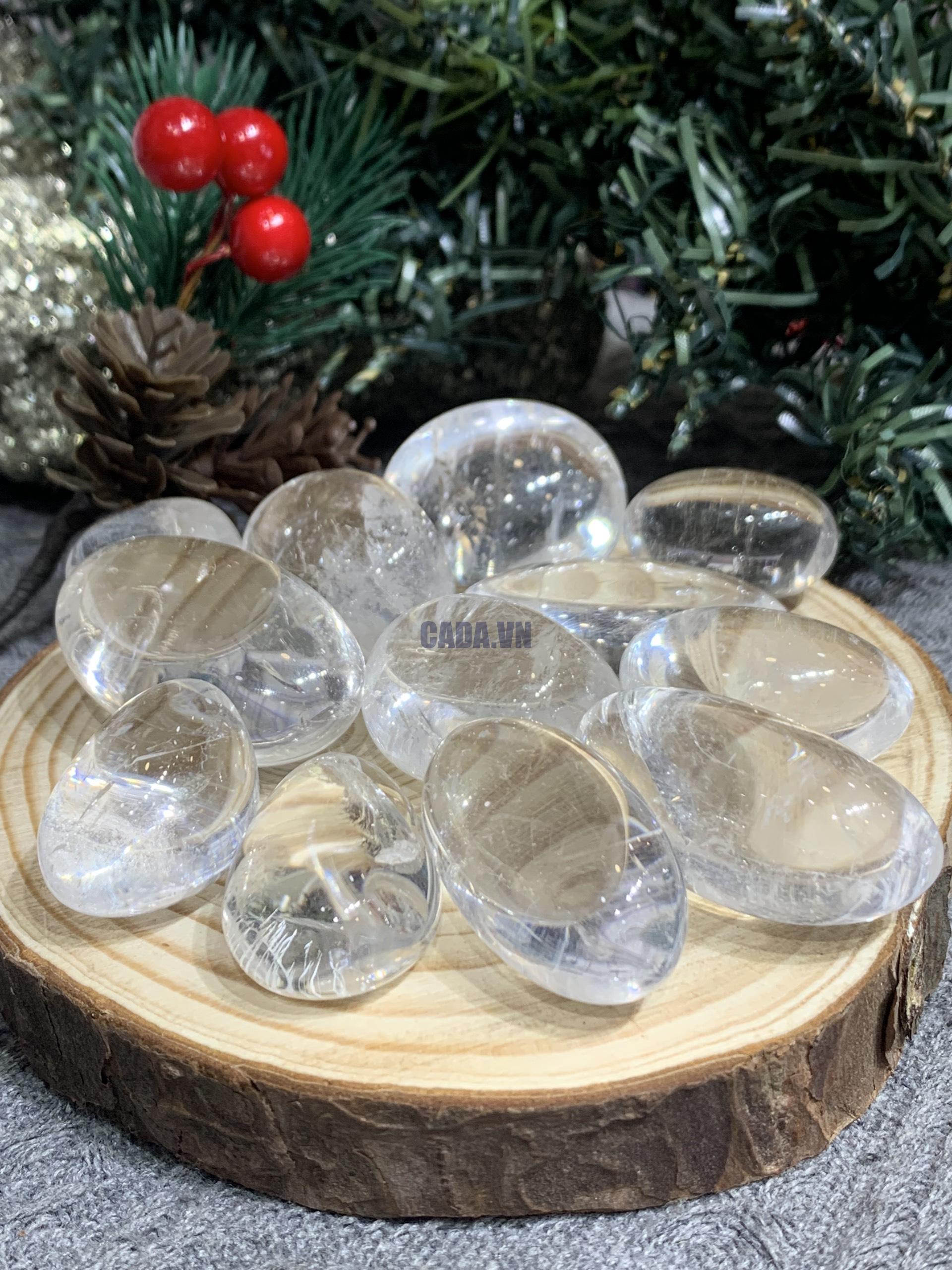 Tumble Clear Quartz - Thạch anh trắng | Đá trang trí, sưu tầm, healing | CADA DECOR