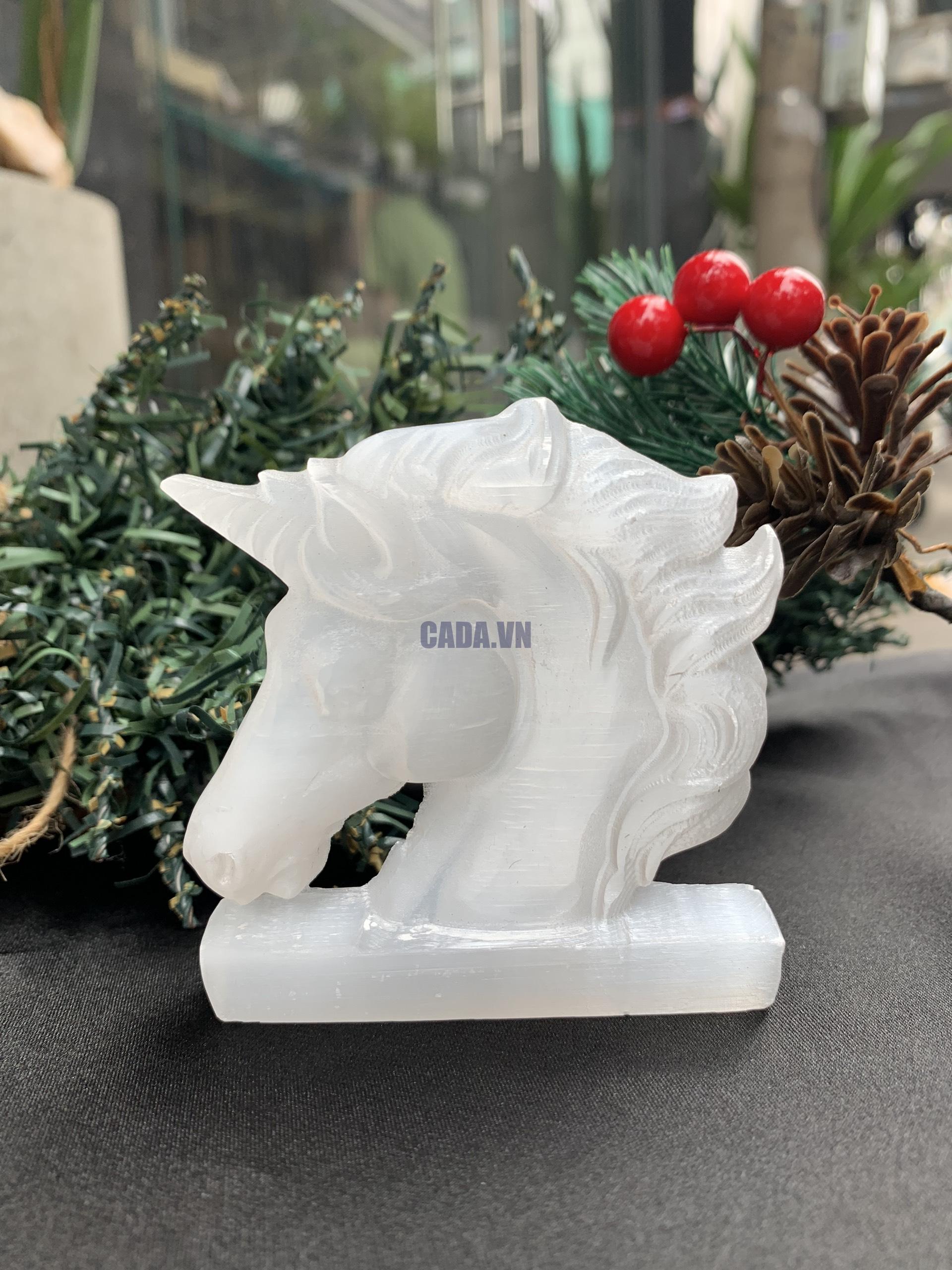 Kỳ lân Selenite | Đá trang trí, sưu tầm, healing | CADA DECOR