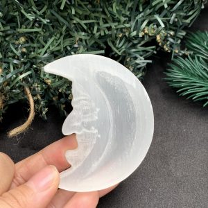Moon Face Selenite | Đá trang trí, sưu tầm, healing | CADA DECOR