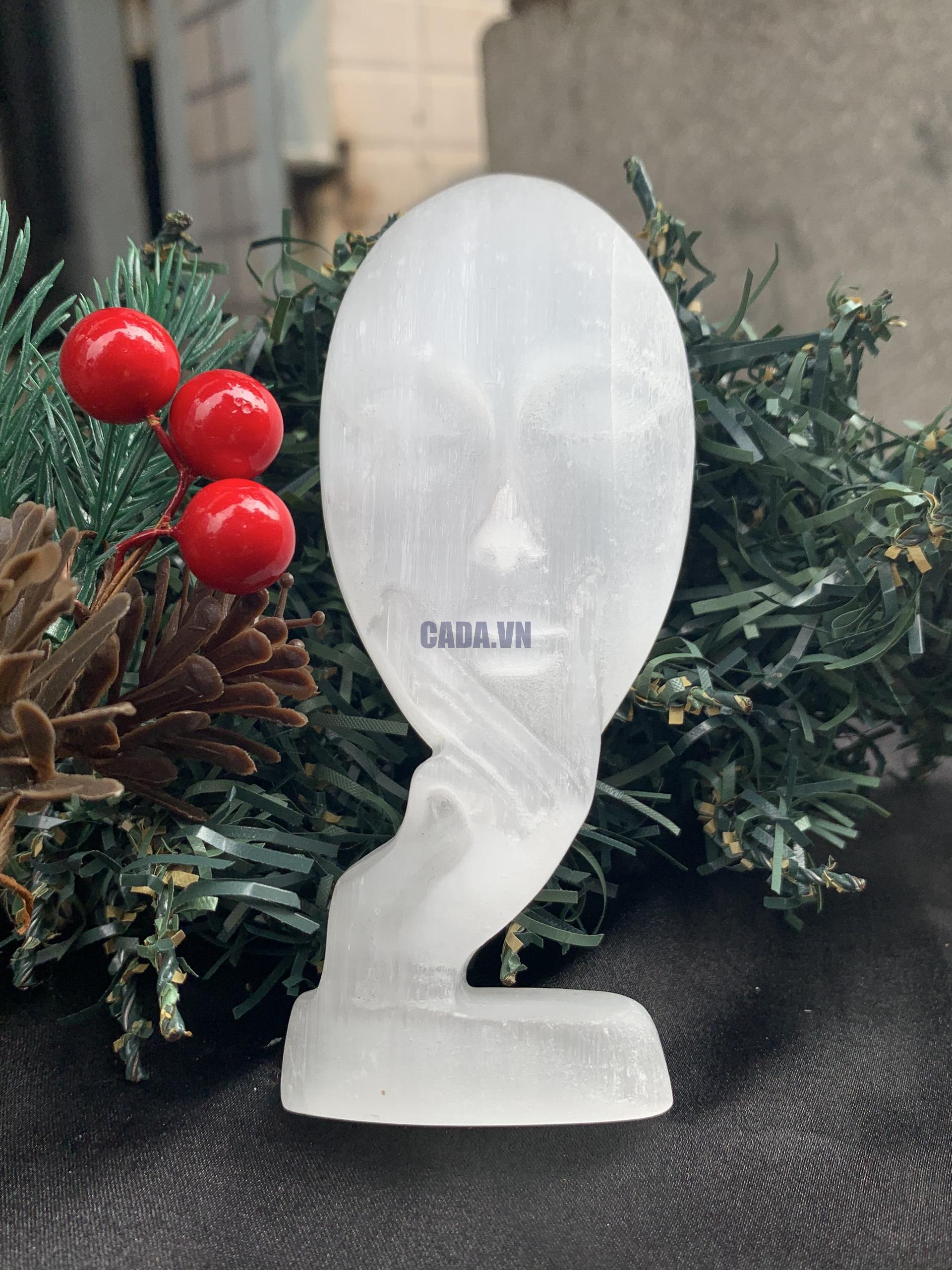 Mask Model Selenite | Đá trang trí, sưu tầm, healing | CADA DECOR