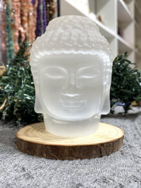Selenite Buddha | Đá trang trí, sưu tầm, healing | CADA DECOR