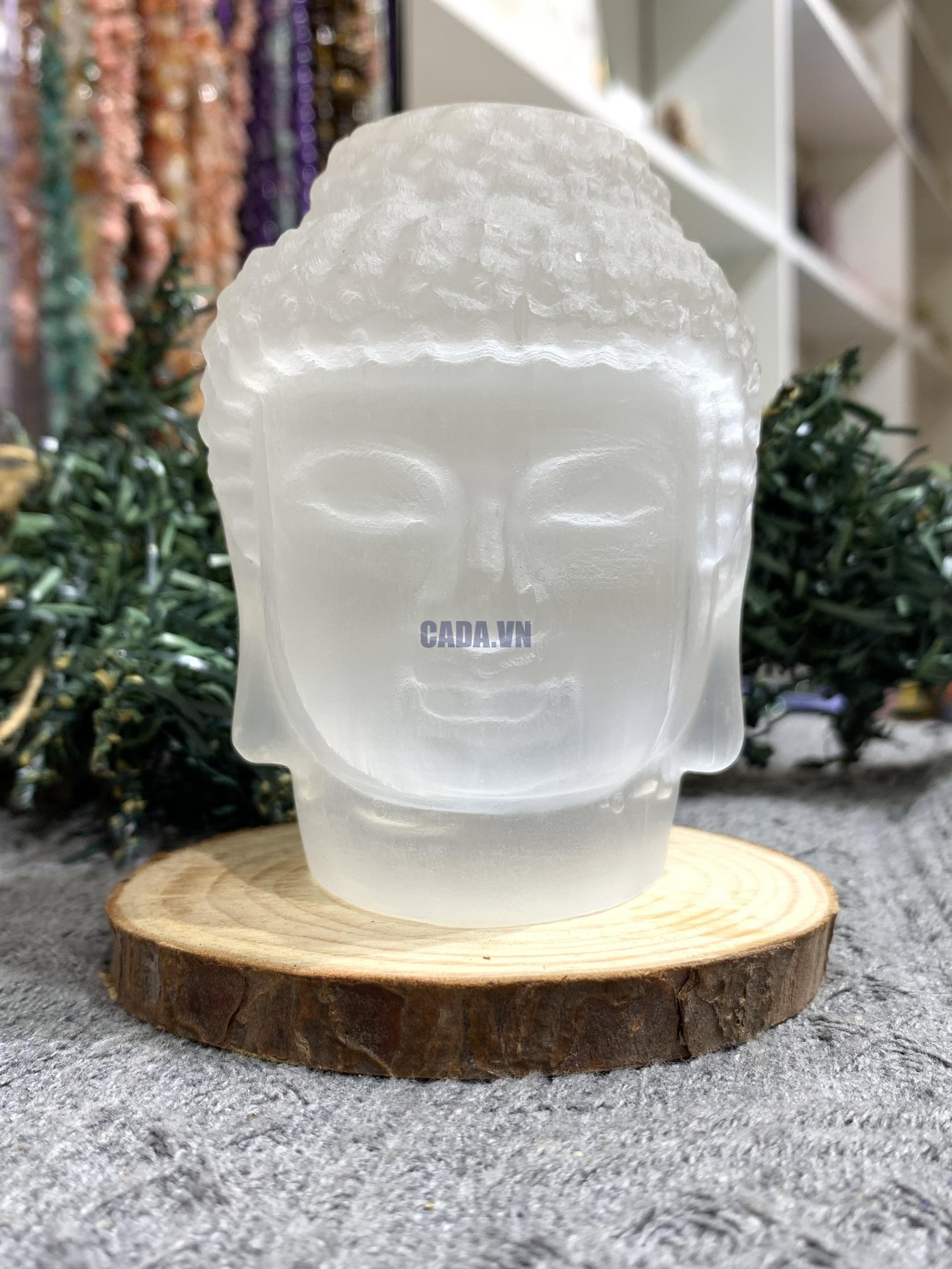 Selenite Buddha | Đá trang trí, sưu tầm, healing | CADA DECOR