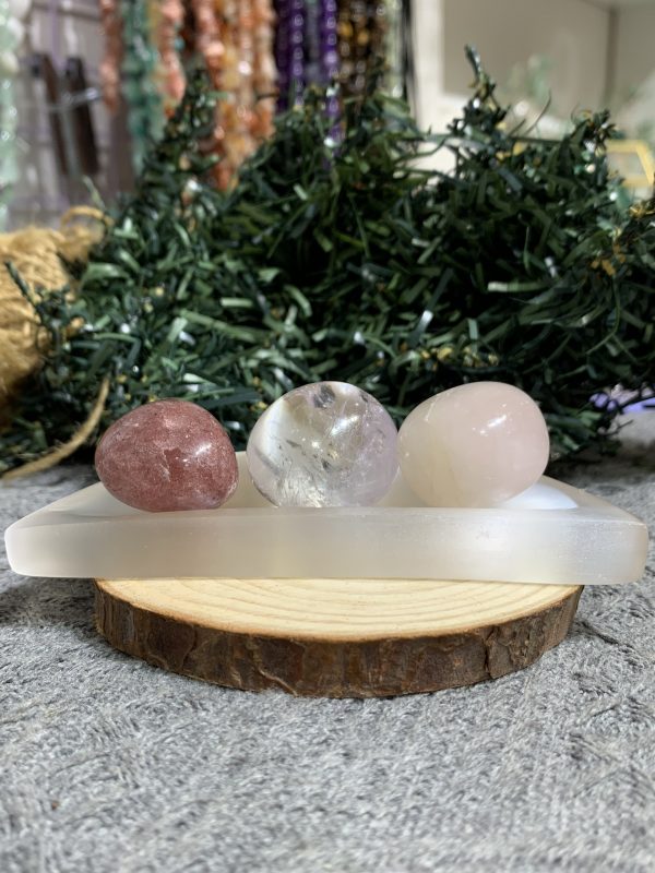 Đĩa hình mặt trăng Selenite 8.6cm giá từ 130K | CADA DECOR