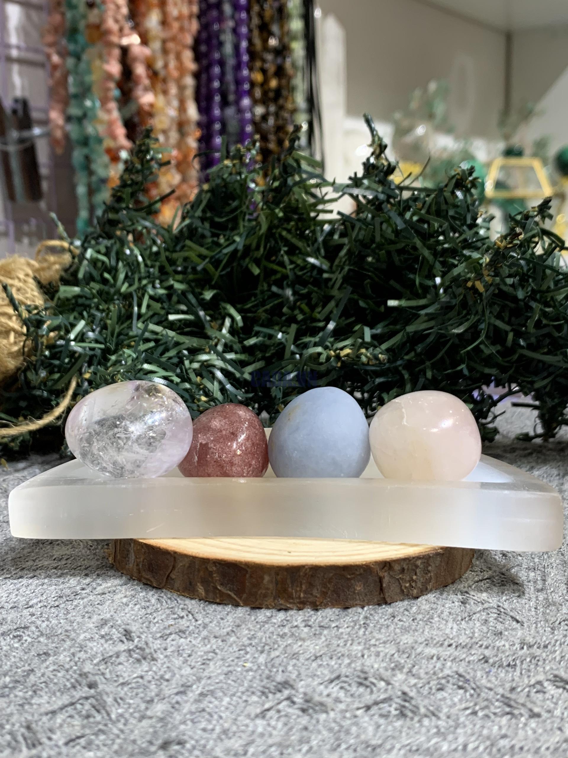 Đĩa hình mặt trăng Selenite 11cm giá từ 200K | CADA DECOR