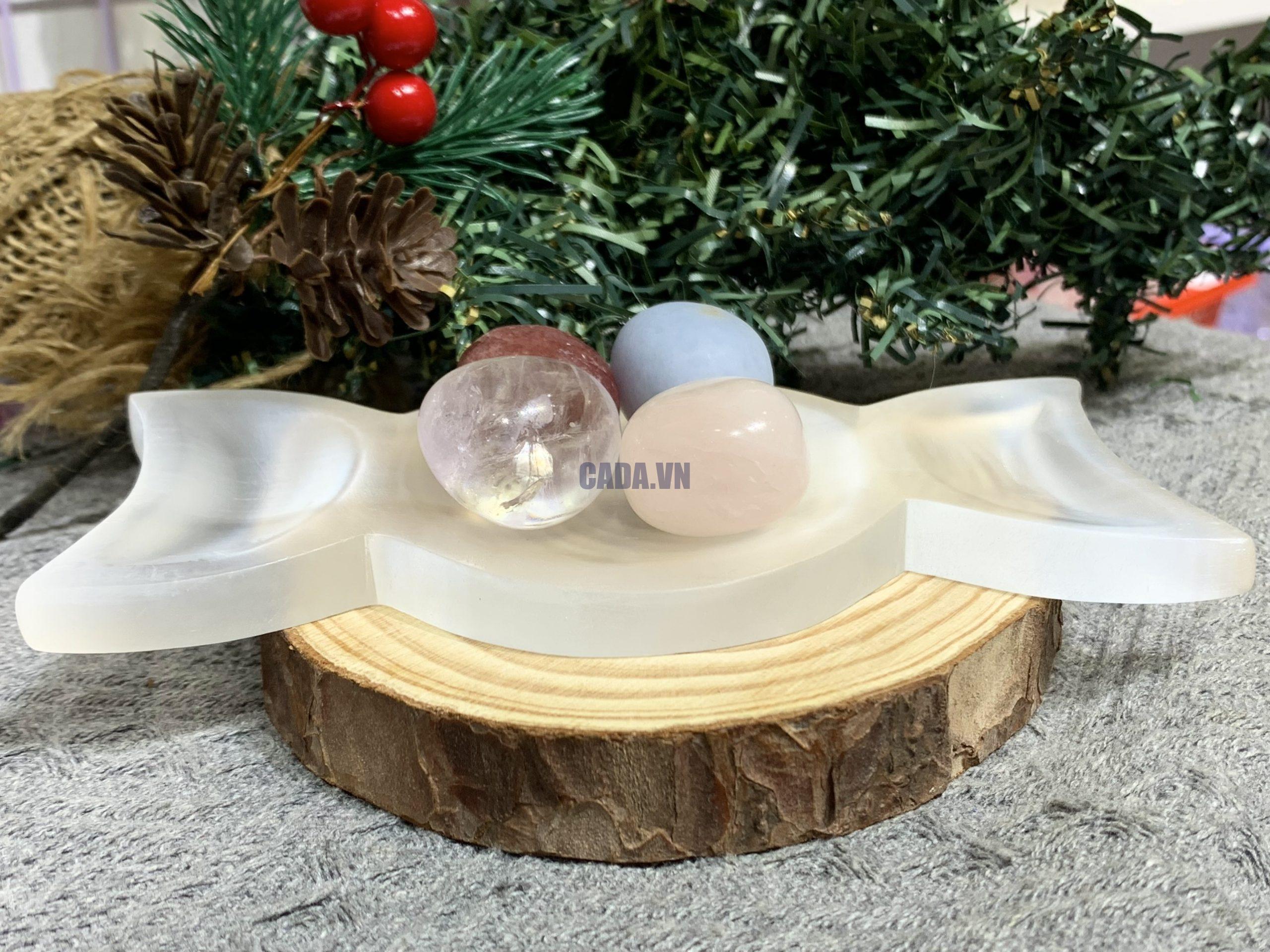 Triple Moon Bowl Selenite giá từ 575K | CADA DECOR