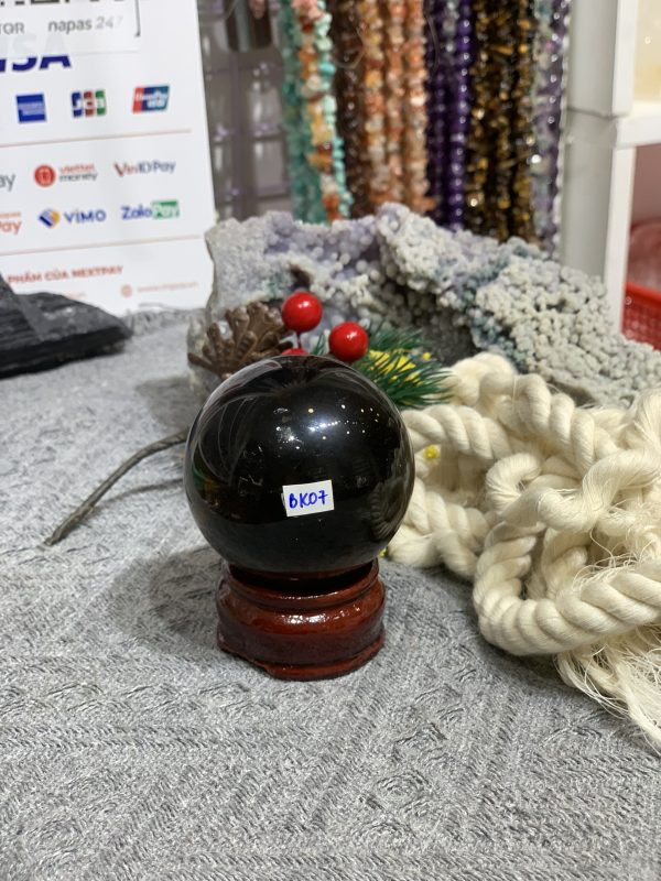 Bi cầu Thạch Anh Khói (BK07), ĐK: 5,45CM – KL: 226GRAM | CADA DECOR