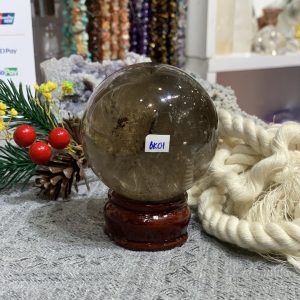 Bi cầu Thạch Anh Khói (BK01), ĐK: 6,43CM – KL: 372GRAM | CADA DECOR