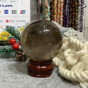 Bi cầu Thạch Anh Khói (BK01), ĐK: 6,43CM – KL: 372GRAM | CADA DECOR
