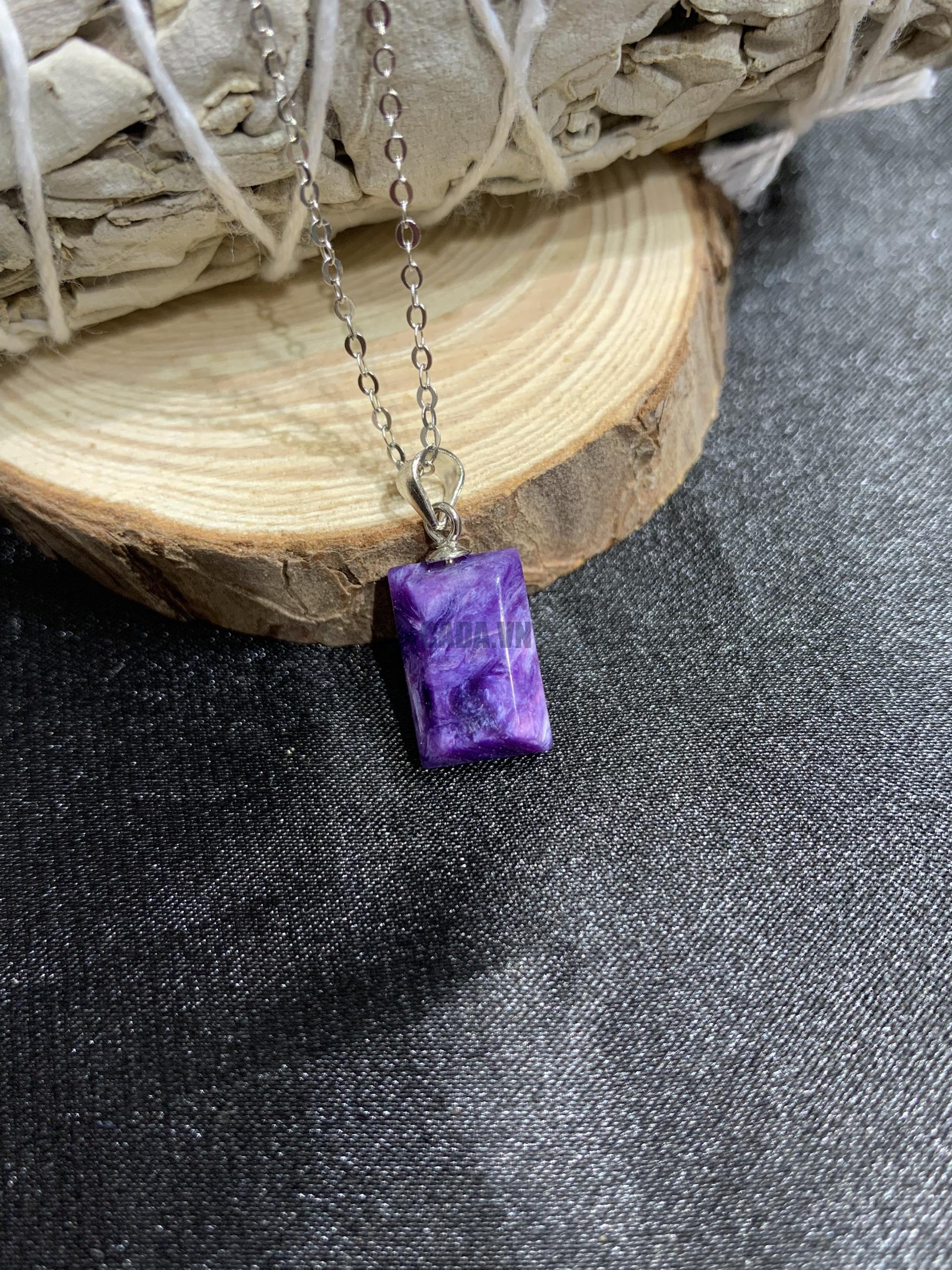 Mặt dây chuyền bạc Charoite | CADA DECOR