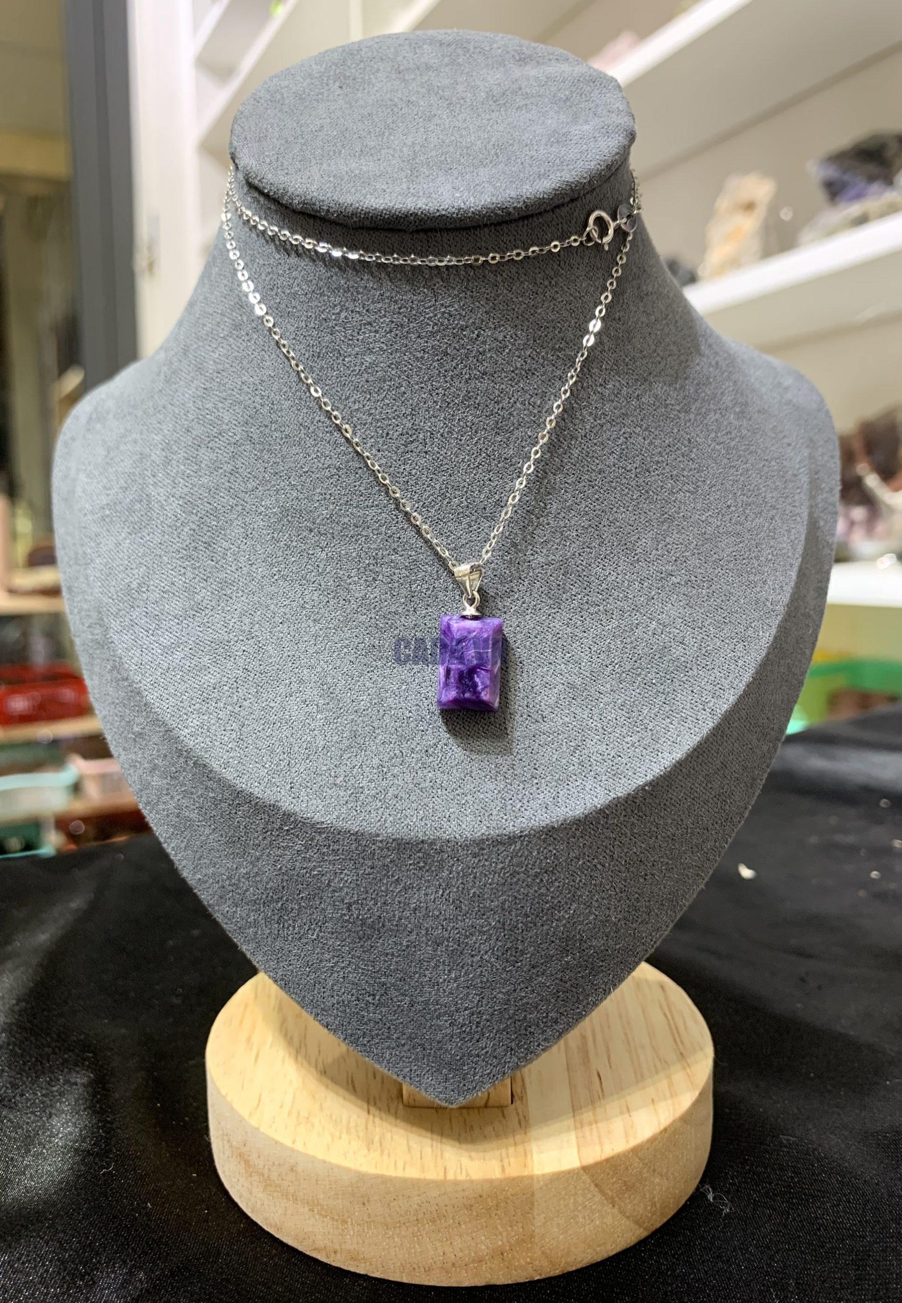 Mặt dây chuyền bạc Charoite | CADA DECOR