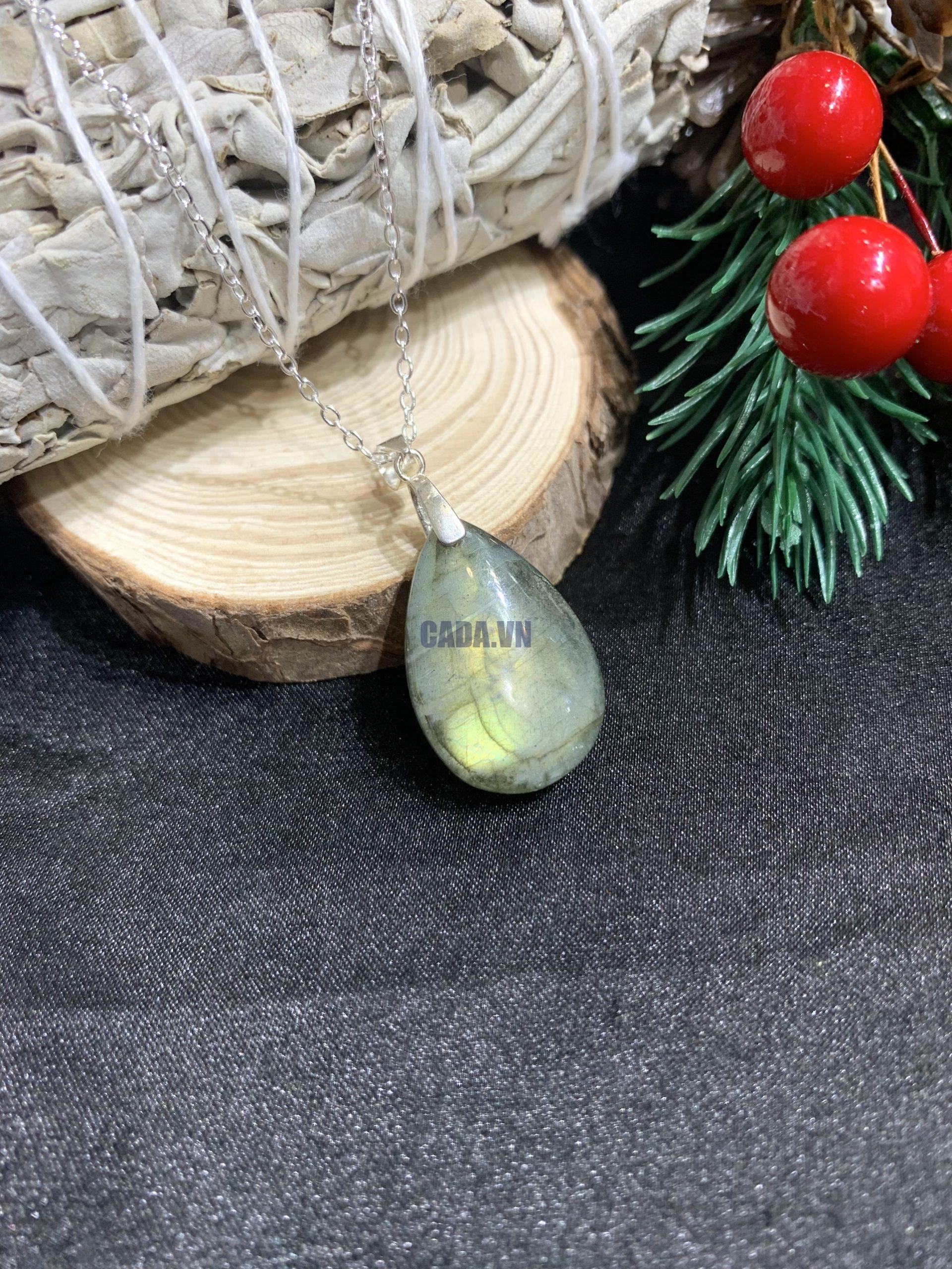 Dây chuyền bạc giọt nước Labradorite | CADA DECOR