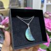 Dây chuyền bạc hình trăng Labradorite | CADA DECOR